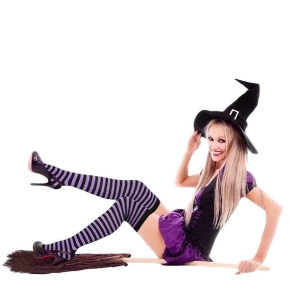 Over the Knee Striped Socks Lime Green Black OTK Thigh High Boot Liner Costume - Picture 7 of 8